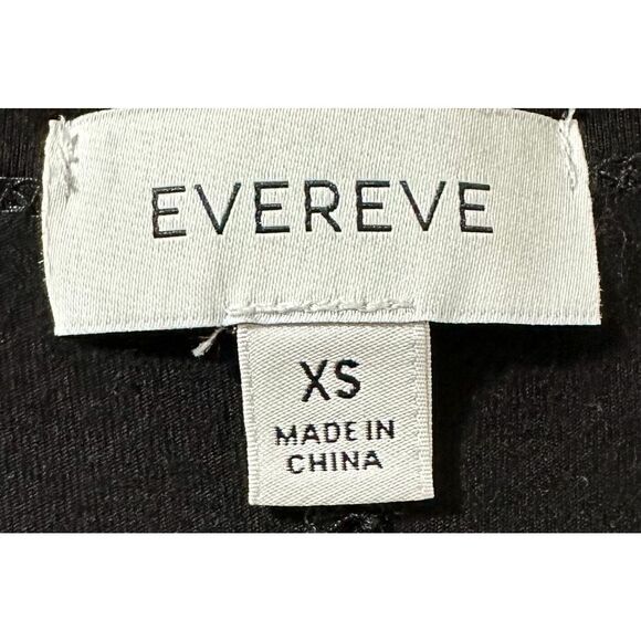 Evereve women’s black tank top size XS. #35-0870 - Picture 3 of 5